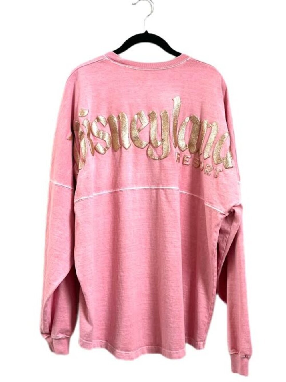Disneyland Resort Spirit Jersey Pink Gold Glittery Lettering